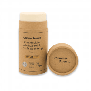 Crème Solaire Minérale Solide SPF30 100% Naturelle - Comme Avant